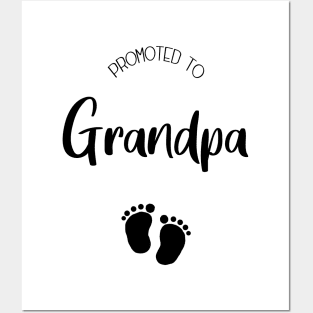 Promoted to grandpa | grandfather Posters and Art